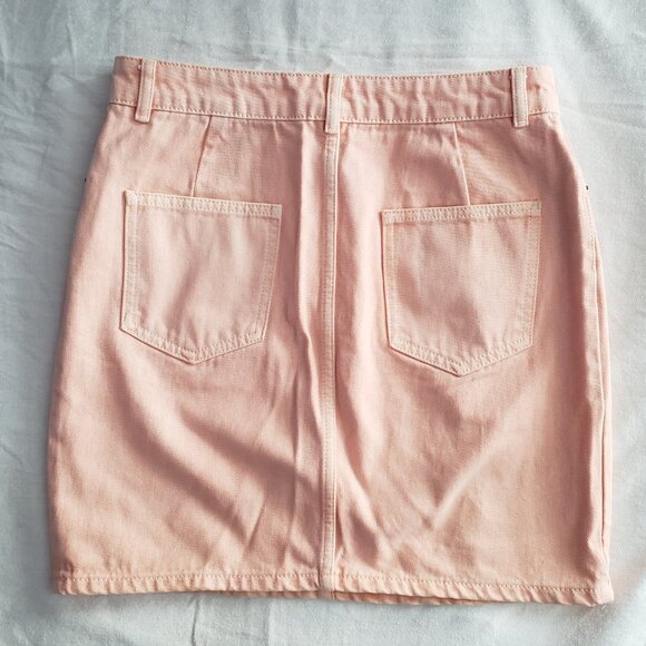 Peach Denim Skirt [ASOS] [Size 8] - Picture 4 of 5